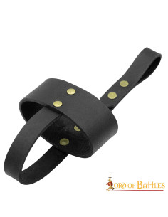 Portabicchieri e tazzine in pelle nera per bicchieri e... 2