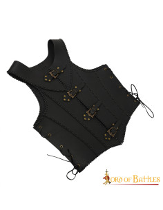 Corsetto in pelle nera Dama Guerrera 2