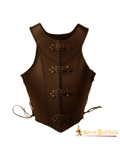 Corsetto in pelle marrone Dama Guerrera