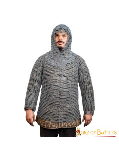 Cotta di maglia con anelli boia 10 mm. zincato