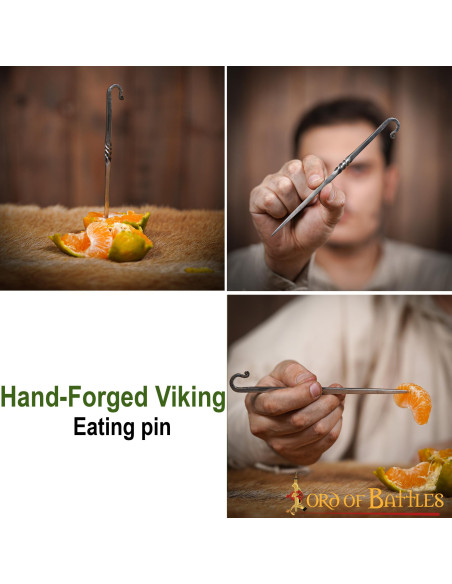 Spiedo forchetta vichingo forgiato a...