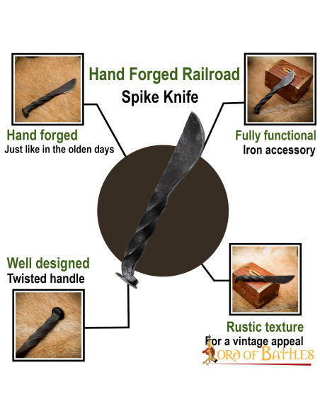 Coltello medioevale rustico forgiato...