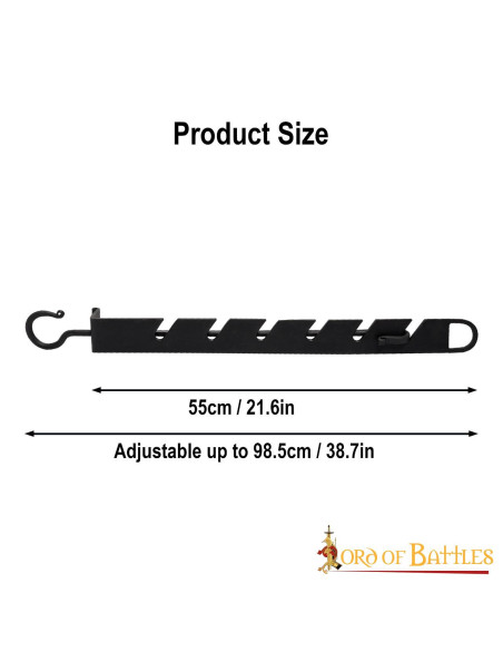 Gancio per regolare l'altezza dei...