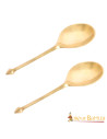 Set di 2 cucchiai romani in ottone (14 cm.)