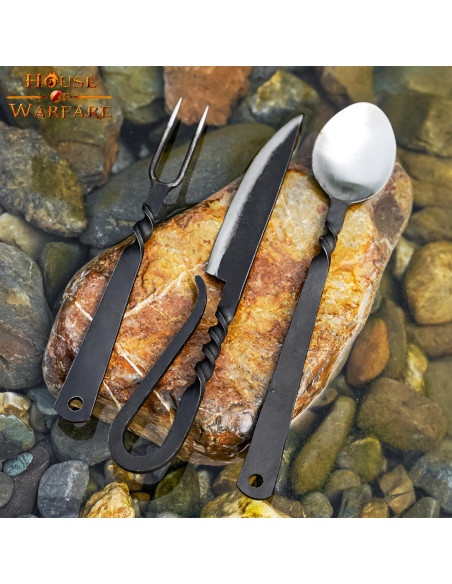 Set di posate medievali: cucchiaio,...