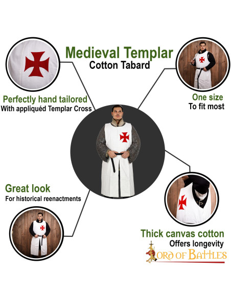Tunica medievale dei Cavalieri Templari