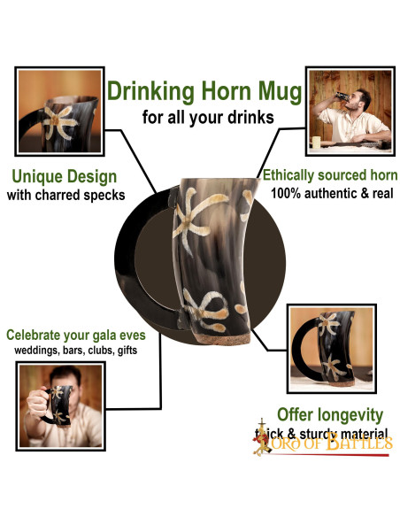 Boccale da birra in corno di bue...