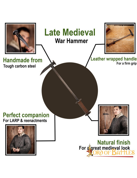 martello da guerra medievale, gotico