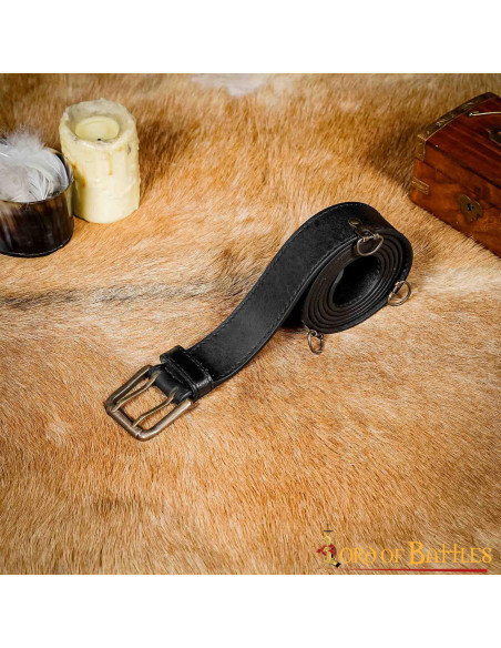 Cintura in pelle fantasia medievale -...