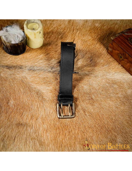 Cintura in pelle fantasia medievale -...