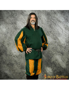 Pantaloni Rinascimento Drago - Verde e arancione 2