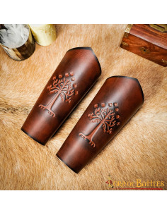 Minas Tirith White Tree Bangles - Marrone