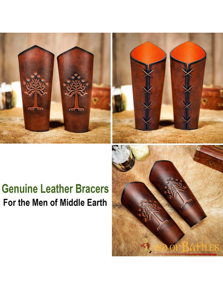 Minas Tirith White Tree Bangles -...