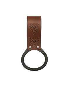 Baldric per Asce con nodi celtici - Marrone