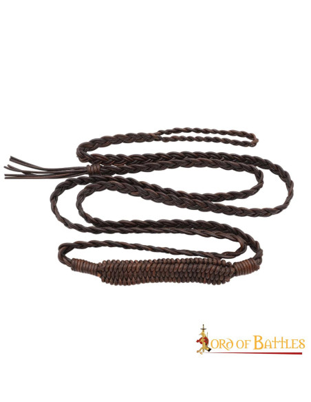 Tracolla Balearic in cuoio intrecciato