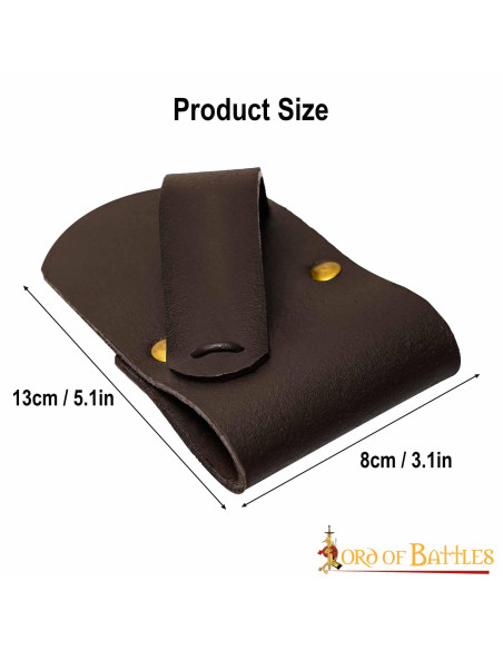 Baldric per spade di legno in cuoio -...