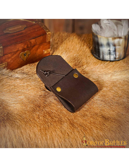 Baldric per spade di legno in cuoio -...