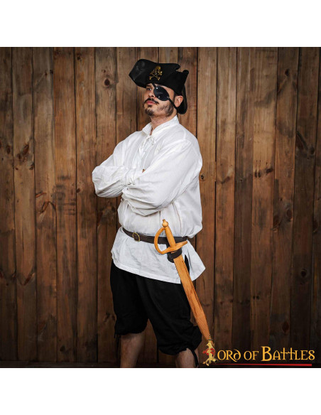 Baldric per spade di legno in cuoio -...