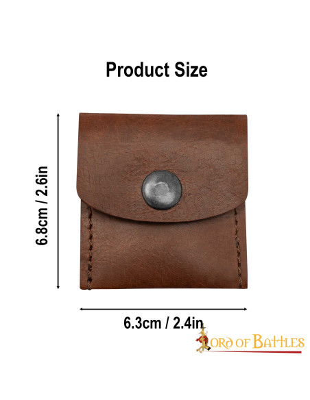 Pratica borsa medievale in pelle -...