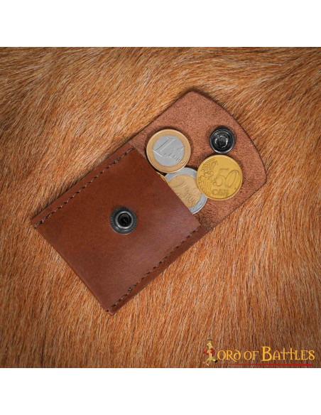 Pratica borsa medievale in pelle -...