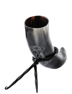 Martello in corno di Thor Mjölnir con supporto (200-300 ml.)