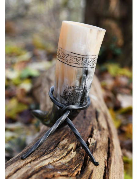 Corno Viking Norse Wolf Fenrir con...