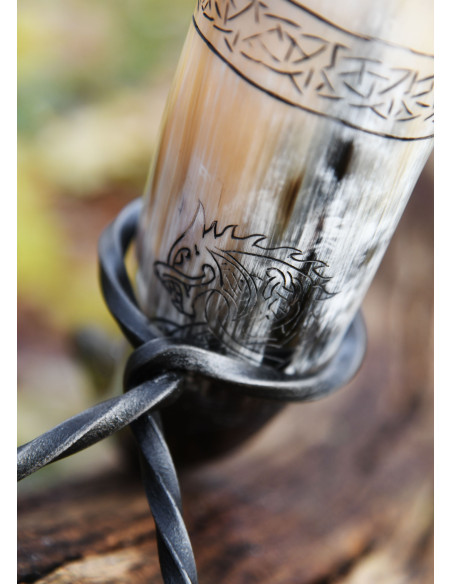 Corno Viking Norse Wolf Fenrir con...