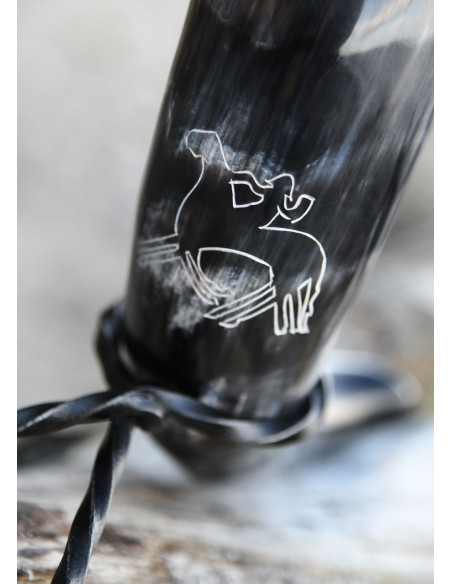 Corno vichingo Odino che cavalca...