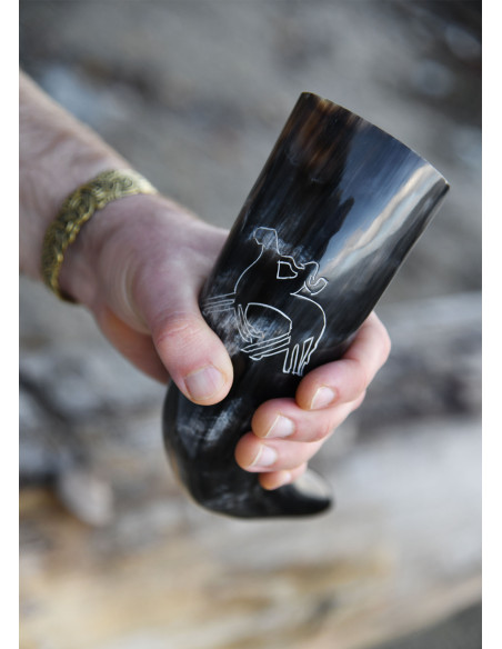 Corno vichingo Odino che cavalca...