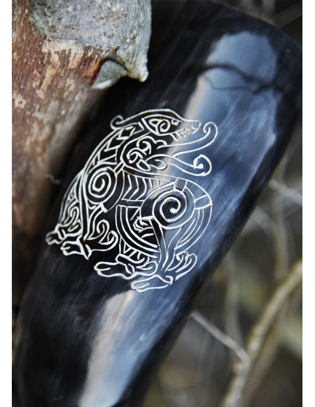 Corno di drago vichingo con supporto...