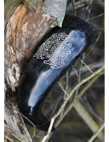 Corno di drago vichingo con supporto...