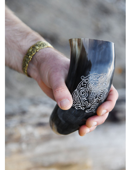 Corno di drago vichingo con supporto...