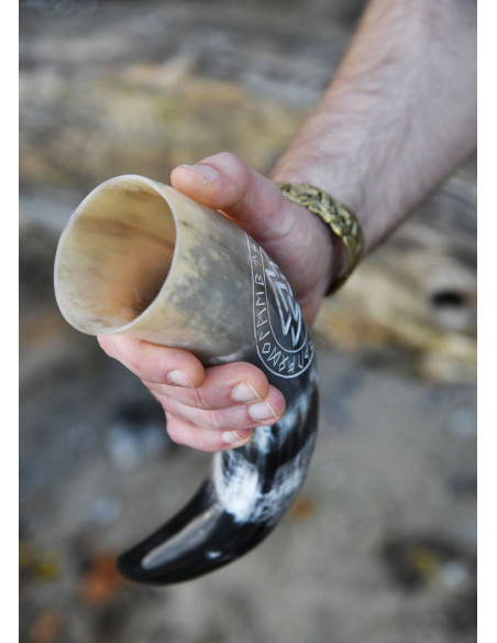 Corno celtico Valknut con supporto...