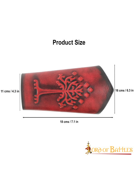 Bracciali Albero di Gondor in vera pelle