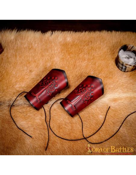 Bracciali Albero di Gondor in vera pelle