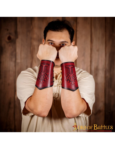 Bracciali Albero di Gondor in vera pelle