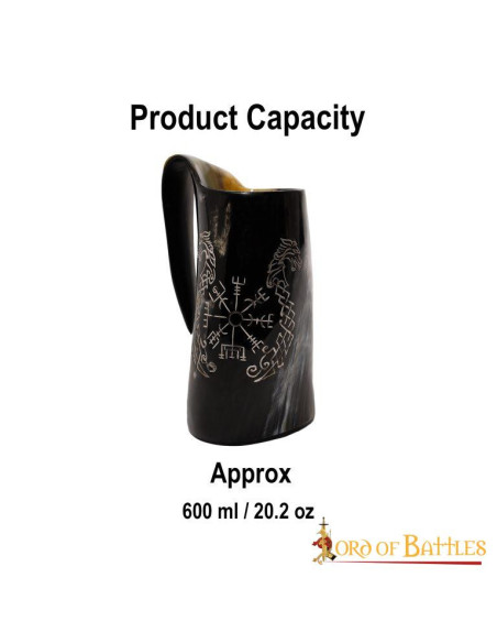 Boccale da birra celtico Vegvísir...