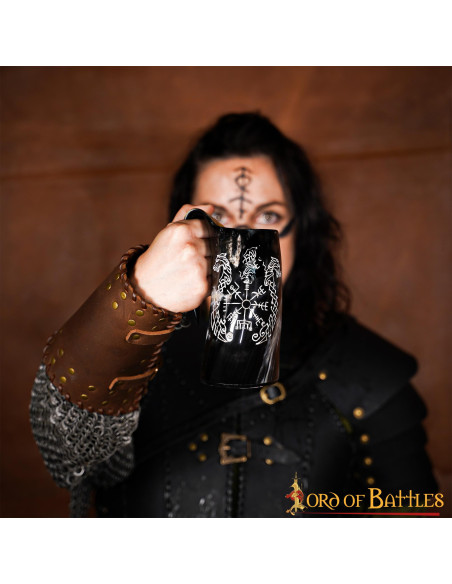 Boccale da birra celtico Vegvísir...