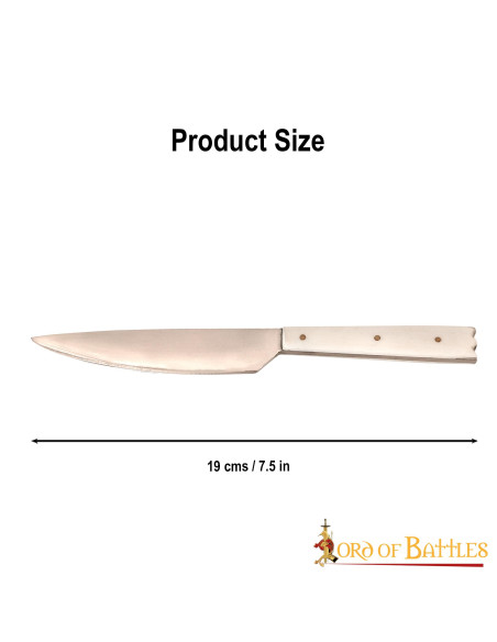 Coltello medievale con manico in osso...