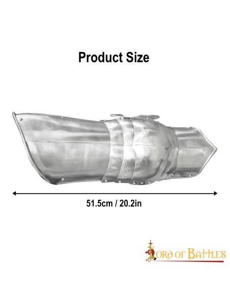 Gambe di armatura d'acciaio medievale...