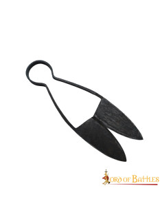 Forbici medievali in ferro forgiato a mano (24 cm.)