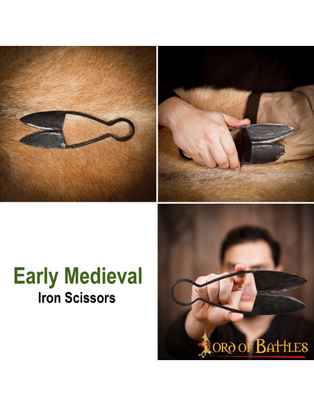 Forbici medievali in ferro forgiato a...