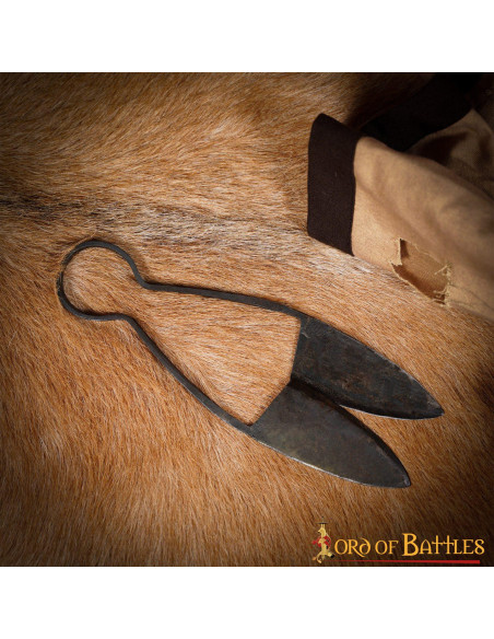 Forbici medievali in ferro forgiato a...