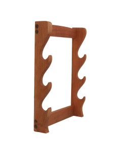 Staffa da parete in legno per appendere 3 spade