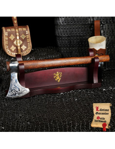 Supporto da tavolo in legno per appendere 1 spada 2