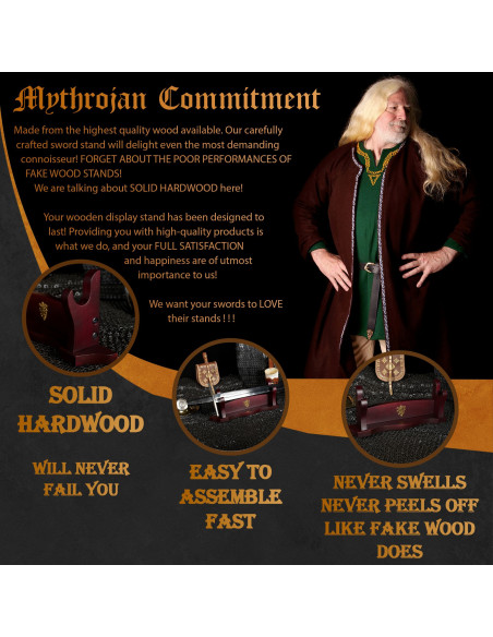 Supporto da tavolo in legno per...