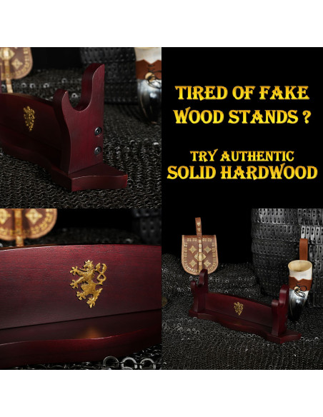 Supporto da tavolo in legno per...