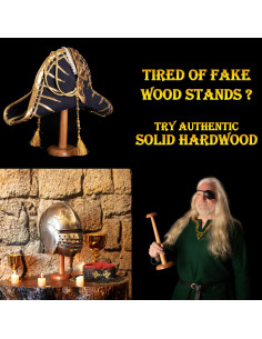 Supporto in legno per appendere caschi (36,5 cm.) 2