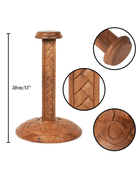 Supporto in legno intagliato per...