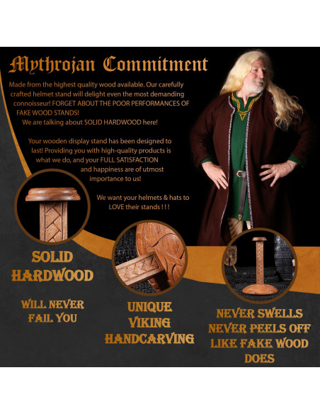 Supporto in legno intagliato per...